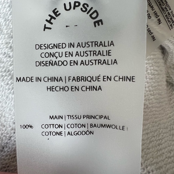 The Upside- Blue Leopard Print Hoodie - Size L - Picture 5 of 6